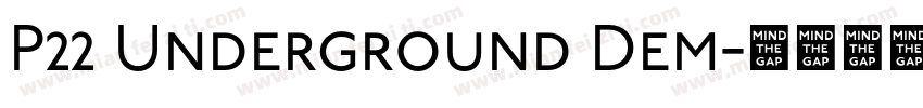 P22 Underground Dem字体转换